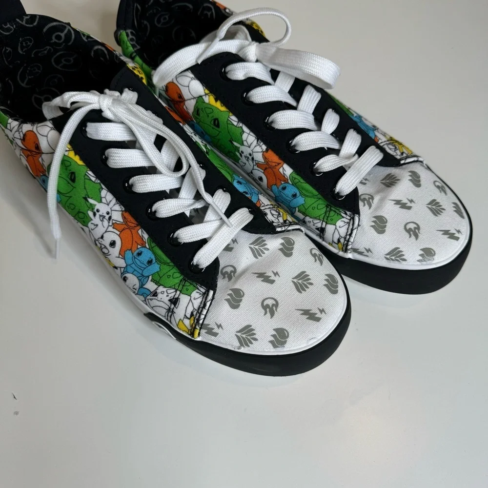 Ground Up Men’s Pokemon Lace Up Low Top Canvas Sneaker Shoes Size 10